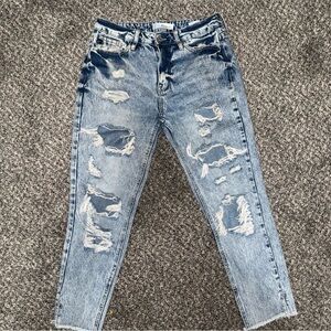 Distressed Blue Jeans size 5